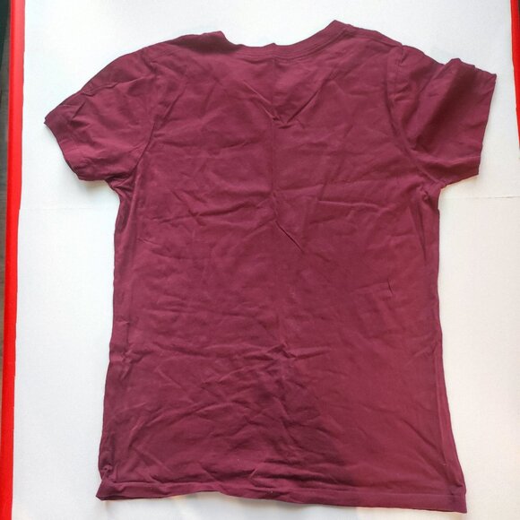 Converse T-shirt classic fit burgundy with traditional logo women's size M - Picture 4 of 5